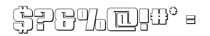 '89 Speed Affair Outline Font OTHER CHARS