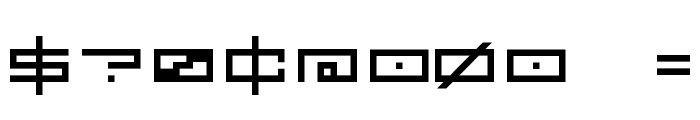 --squarepusherv3-- Font OTHER CHARS