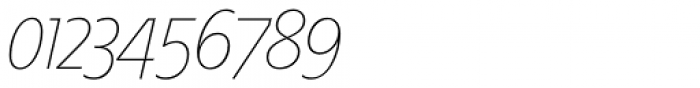 Ã‰conoSans Pro 36 Thin Italic Font OTHER CHARS