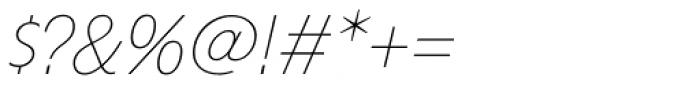 Ã‰conoSans Pro 36 Thin Italic Font OTHER CHARS