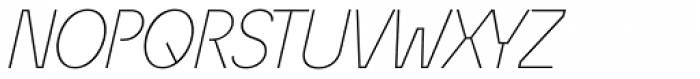 Ã‰conoSans Pro 36 Thin Italic Font UPPERCASE