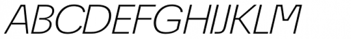 ÉconoSans Pro 44 Light Expanded Italic Font UPPERCASE