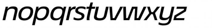 ÉconoSans Pro 64 Medium Expanded Italic Font LOWERCASE