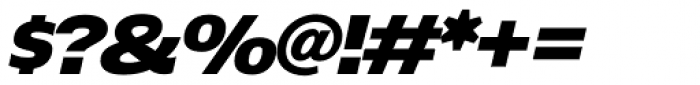 ÉconoSans Pro 94 Black Expanded Italic Font OTHER CHARS