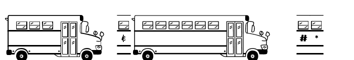 (Bus-words) Font OTHER CHARS
