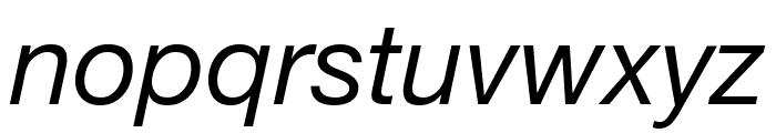 .Helvetica Neue Interface Italic M3 Font LOWERCASE