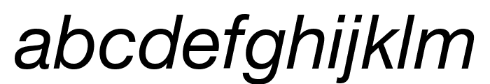 .Helvetica Neue Interface Italic Font LOWERCASE