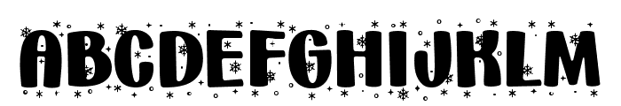 _Holiday * Snowflakes_ Regular Font LOWERCASE