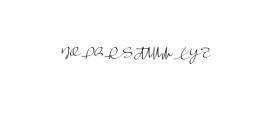 [Kalikulla] Fevelynn - Signature OTF Font UPPERCASE