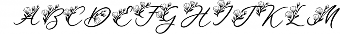 'Le Jardin' Floral Font Font UPPERCASE