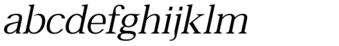 -OC Bartok Light Oblique Font LOWERCASE