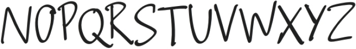 1 handwriting Regular otf (400) Font UPPERCASE