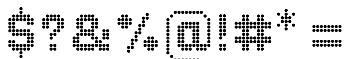 10 Pixel Bold Font OTHER CHARS