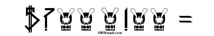 1001head Font Font OTHER CHARS