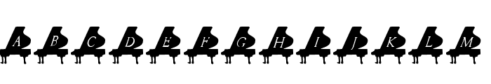 101! Baby Grand Font UPPERCASE