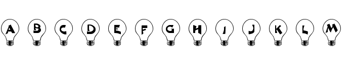 101! Bright Idea Font LOWERCASE