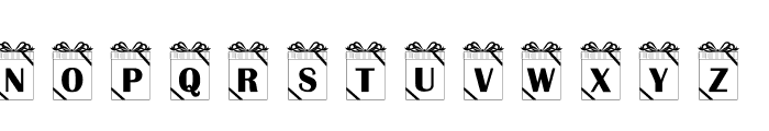 101! Gift Font LOWERCASE