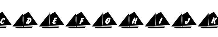 101! Jake's Sailing Font LOWERCASE