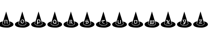 101! Witches Hat Font UPPERCASE