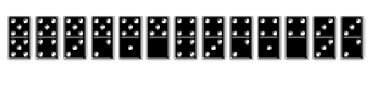 112 Hours Domino Black Font LOWERCASE