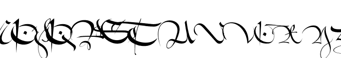 1413-Cursive Font UPPERCASE
