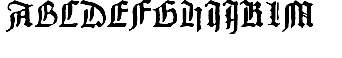 1456 Gutenberg B42 Regular Font UPPERCASE