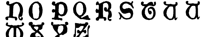 1479 Caxton Initials Regular Font UPPERCASE