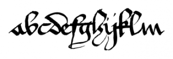 1420_Script_Gothic Normal Font LOWERCASE