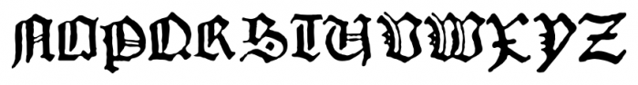 1456 Gutenberg B42 Pro Regular Font UPPERCASE