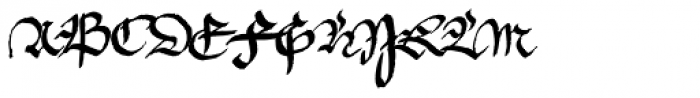 1420 Gothic Script Normal Font UPPERCASE