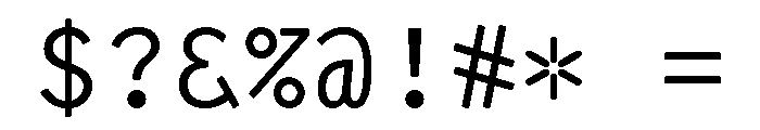 1403VintageMonoPro Regular Font OTHER CHARS