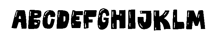 156 Regular Font UPPERCASE