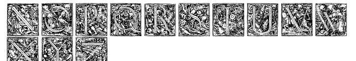 1523 Holbein Regular Font UPPERCASE