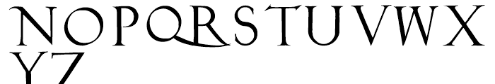 1525 Durer Initials Regular Font LOWERCASE