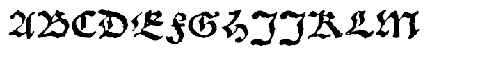 1538 Schwabacher Normal Font UPPERCASE