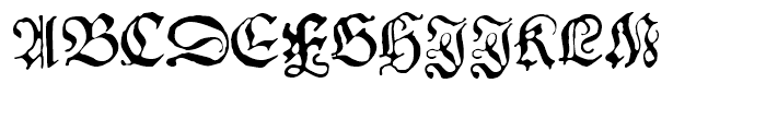 1543 German Deluxe Normal Font UPPERCASE