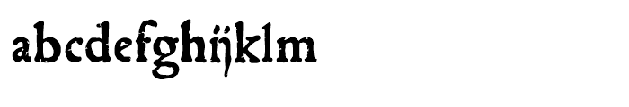 1543 Humane Jenson Bold Font LOWERCASE