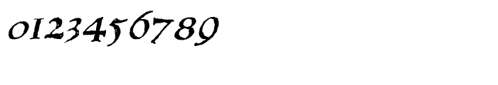 1543 Humane Jenson Italic Font OTHER CHARS