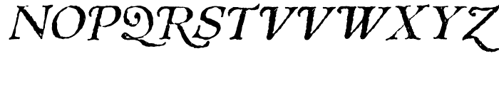 1543 Humane Jenson Italic Font UPPERCASE