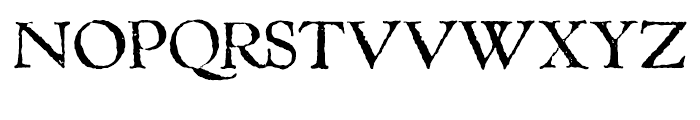 1543 Humane Jenson Normal Font UPPERCASE