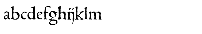1543 Humane Jenson Normal Font LOWERCASE
