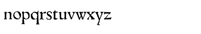 1543 Humane Jenson Normal Font LOWERCASE