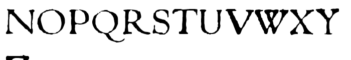1543 Humane Petreius Regular Font UPPERCASE