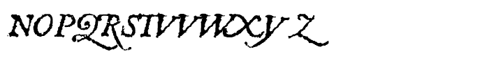 1557 Italique Regular Font UPPERCASE