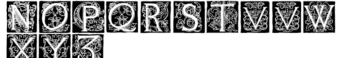 1585 Flowery Regular Font UPPERCASE