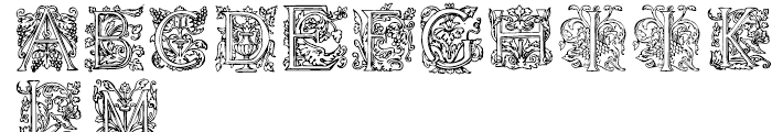 1585 Flowery Regular Font LOWERCASE