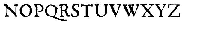 1589 Humane Bordeaux Normal Font UPPERCASE