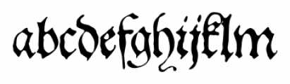 1543 German Deluxe Normal Font LOWERCASE