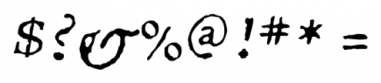 1543 Humane Petreius Italic Font OTHER CHARS