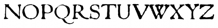 1543 Humane Petreius Regular Font UPPERCASE